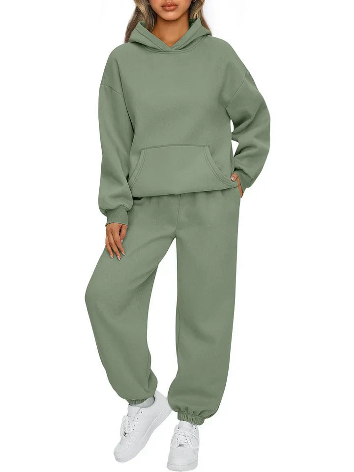 Cherith - Conjunto de Sudadera con Capucha de Dos Piezas Casual Estiloso