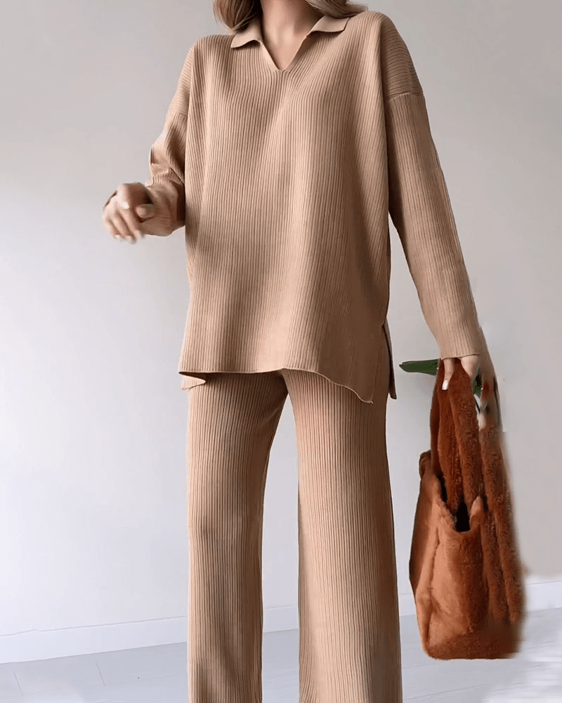 Aislene - Conjunto de Dos Piezas Casual Elegante