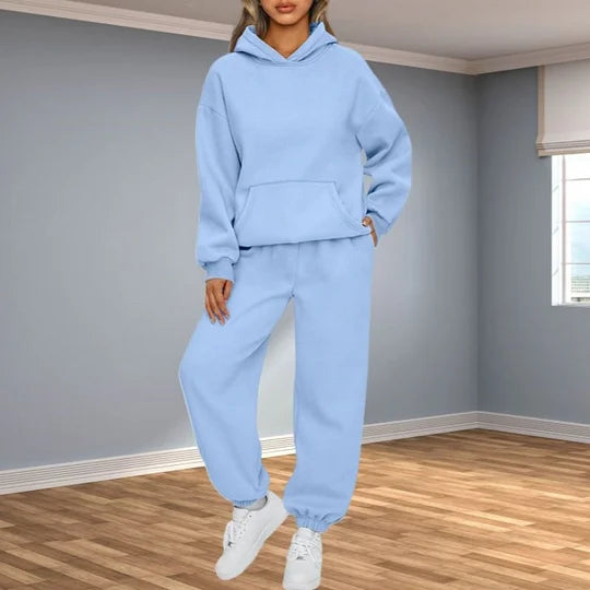 Cherith - Conjunto de Sudadera con Capucha de Dos Piezas Casual Estiloso