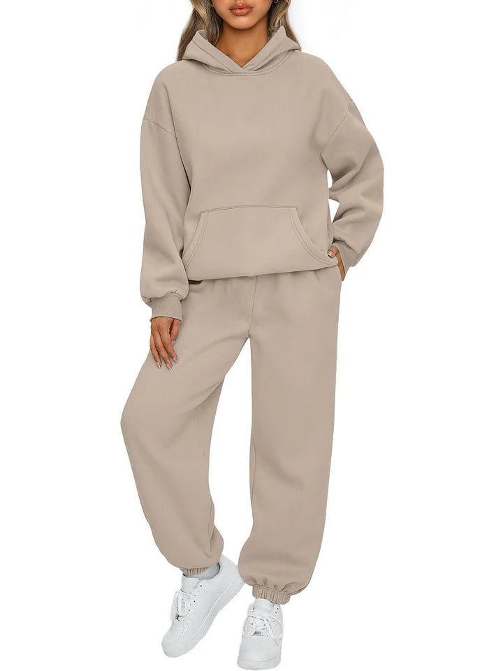Cherith - Conjunto de Sudadera con Capucha de Dos Piezas Casual Estiloso