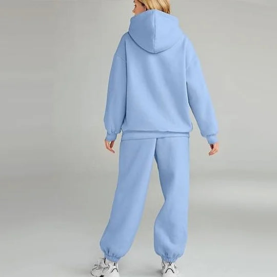 Cherith - Conjunto de Sudadera con Capucha de Dos Piezas Casual Estiloso