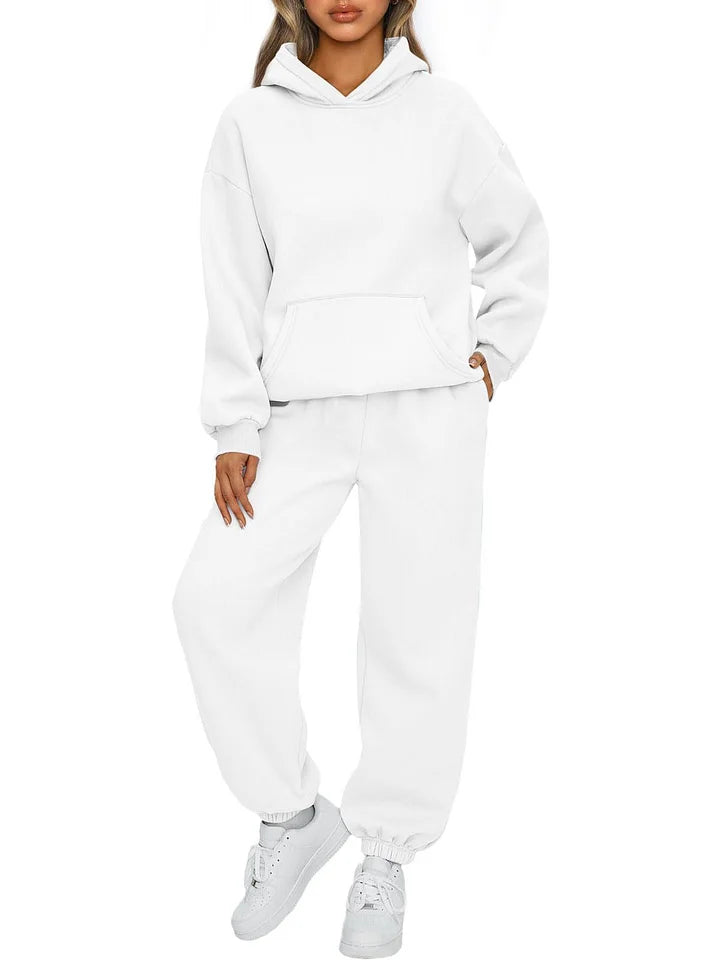 Cherith - Conjunto de Sudadera con Capucha de Dos Piezas Casual Estiloso