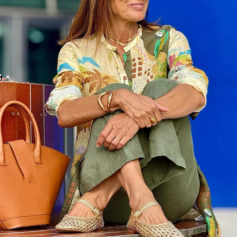 Anita - elegante conjunto informal de dos piezas