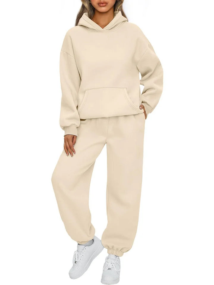 Cherith - Conjunto de Sudadera con Capucha de Dos Piezas Casual Estiloso