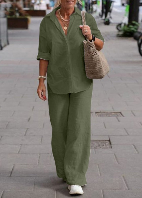 Dione - Conjunto de Dos Piezas Casual Elegante