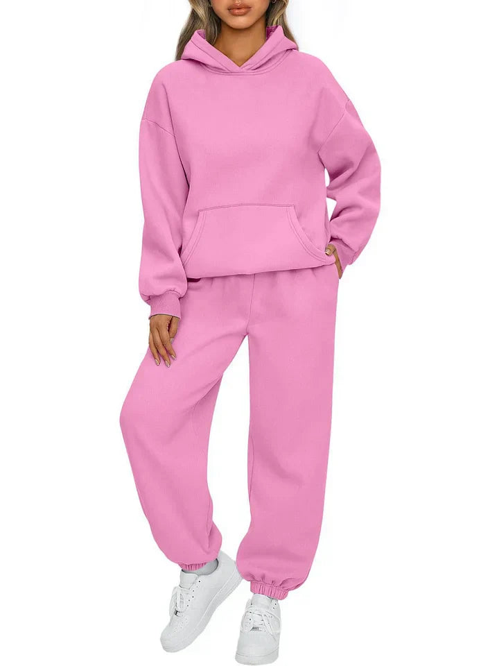 Cherith - Conjunto de Sudadera con Capucha de Dos Piezas Casual Estiloso