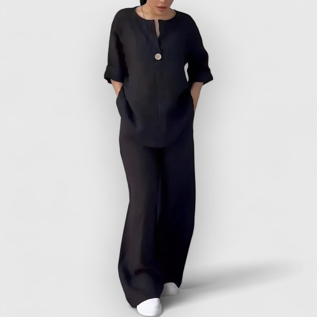 Leona - Conjunto de dos piezas casual elegante