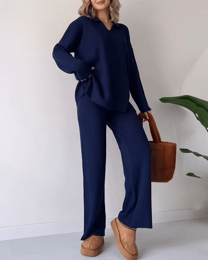 Aislene - Conjunto de Dos Piezas Casual Elegante